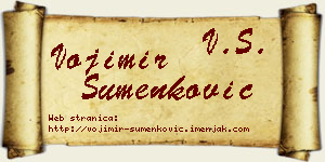 Vojimir Šumenković vizit kartica